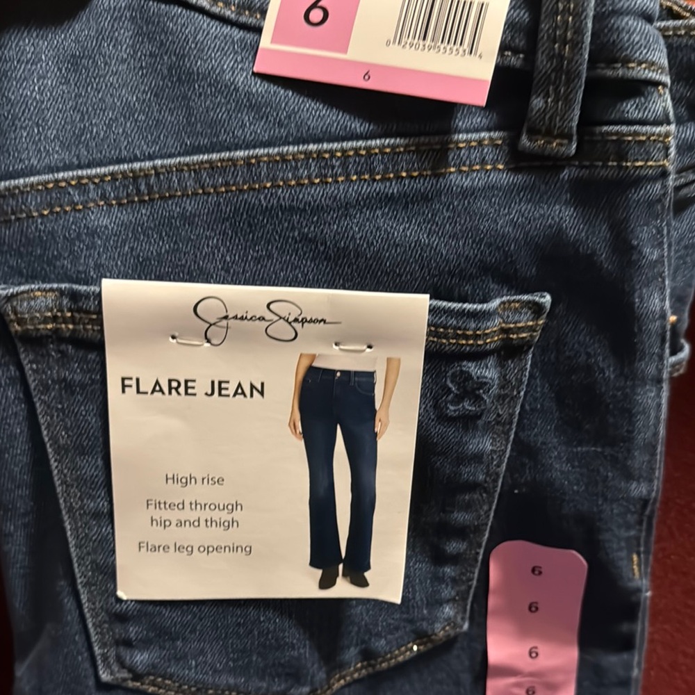 Jessica Simpson Women's Blue Flare Jeans